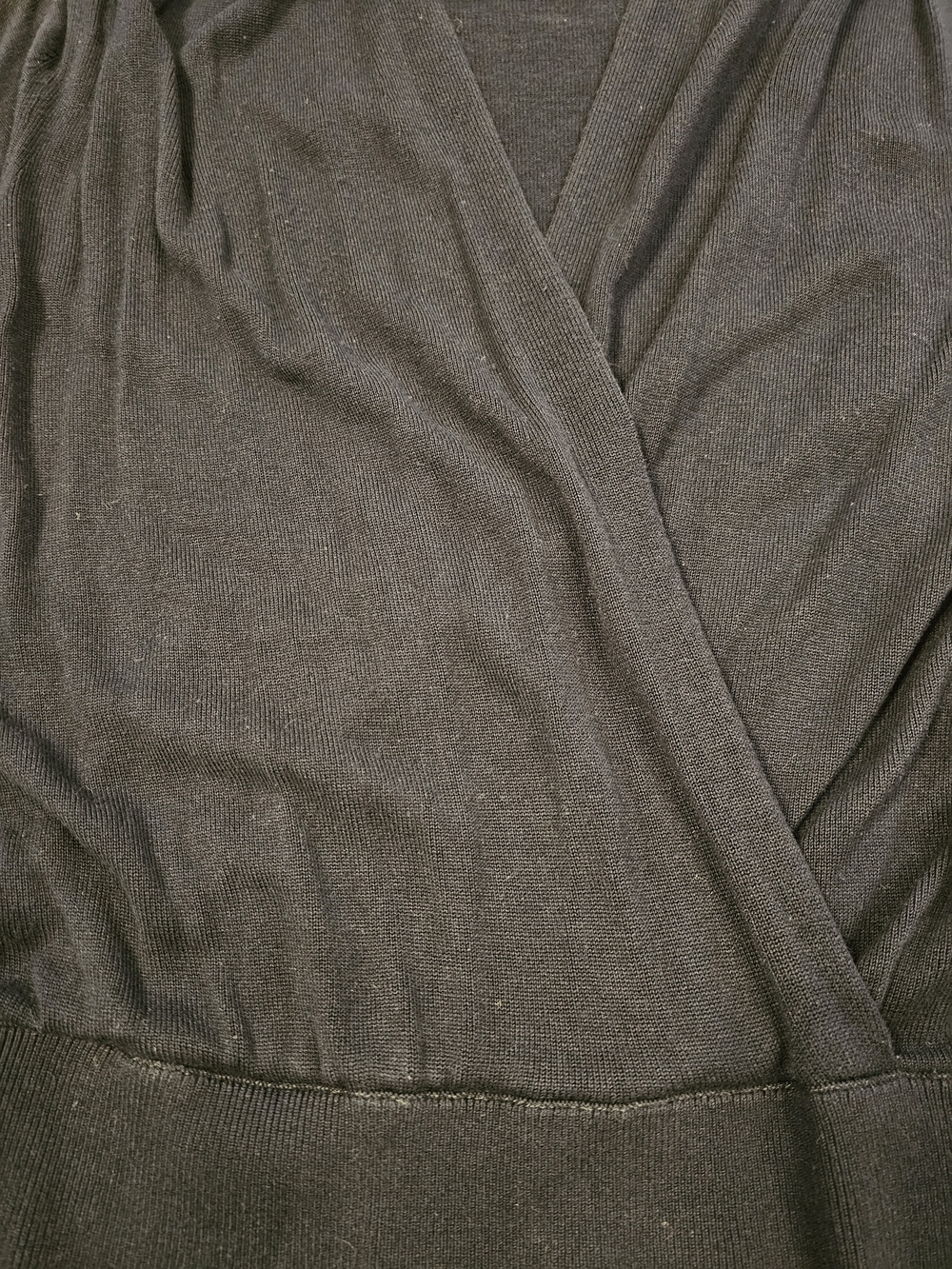 Banana Republic Navy Rayon Wrap Style Sweater Women's Small - Picture 12 of 15